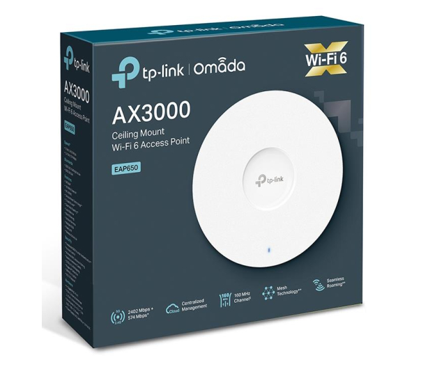 TP-Link EAP650 (802.11a/b/g/n/ac/ax 3000Mb/s) PoE+ - 1051003 - zdjęcie 6